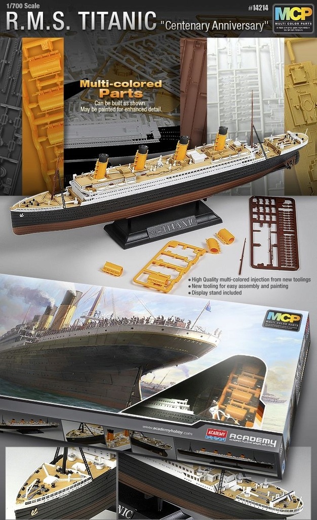 Купить АКАДЕМИЯ 14214 - 1:700 Р.М.С. Титаник - столетие А: отзывы, фото, характеристики в интерне-магазине Aredi.ru