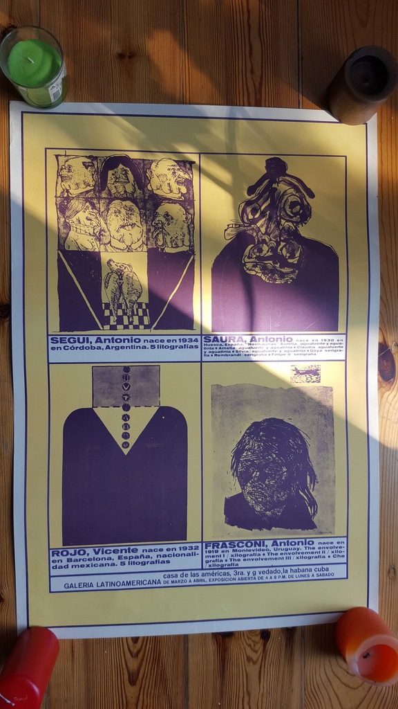 PLAKAT AFISZ ARTE GALERIA LATINOAMERICANA