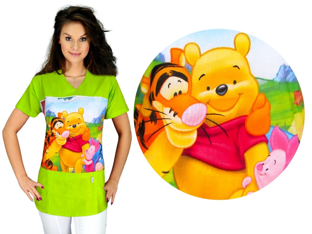 Odzież medyczna bluza damska Koi S motyw Disney
