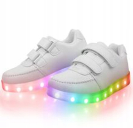 ŚWIECĄCE BUTY LED DLA DZIECKA NA RZEPY SMART r24