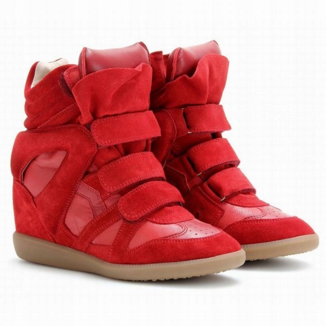 Isabel Marant Sneakers Red Siwiec 38 24H