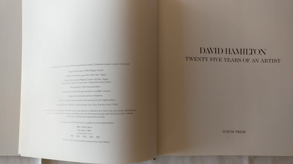 David Hamilton Twenty five years of an artist - 7244609309