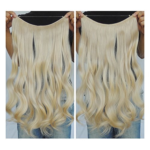 WŁOSY DOCZEPIANE PLATYNOWY BLOND 55CM *14