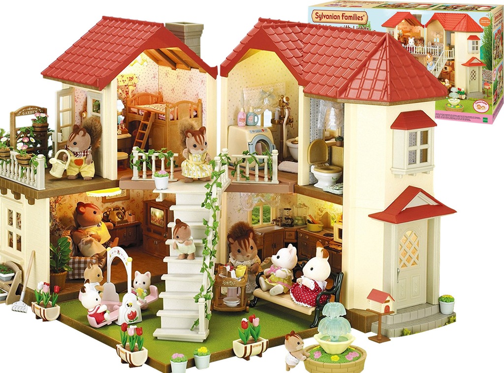 SYLVANIAN FAMILIES MIEJSKI DOMEK Z OŚWIETLENIEM
