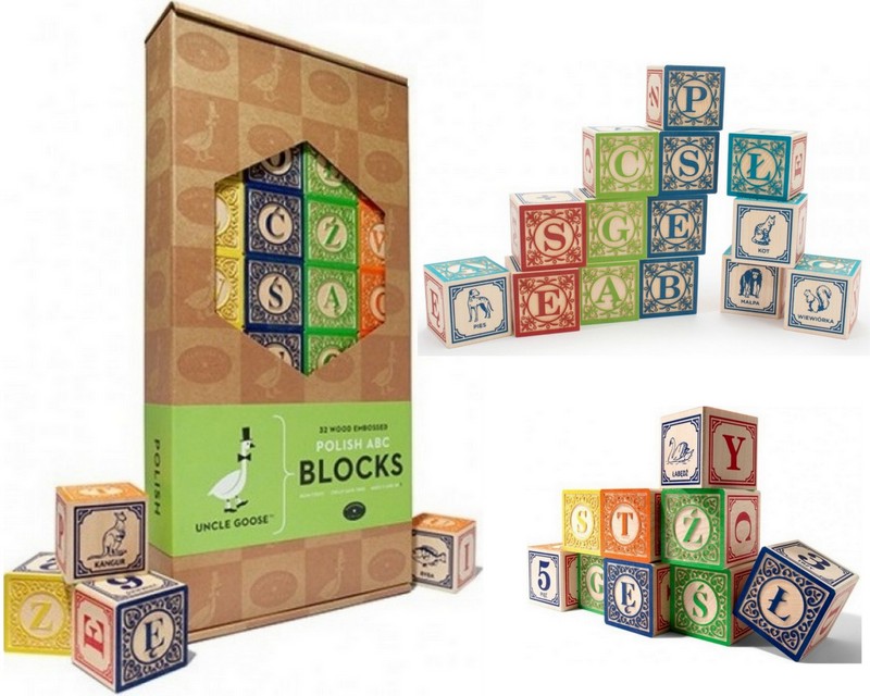 32 KLOCKI DREWNIANE LITERY LITERKI CYFRY ALFABET