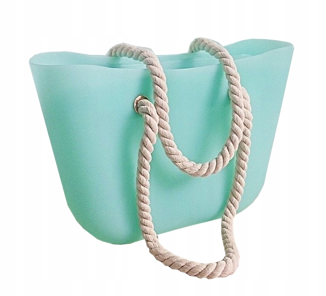 TOREBKA O GUMOWA JELLY BAG TORBA SZNUR MIĘTOWA