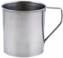 KUBEK STALOWY 14 CM 2 L MAŁY GARNECZEK
