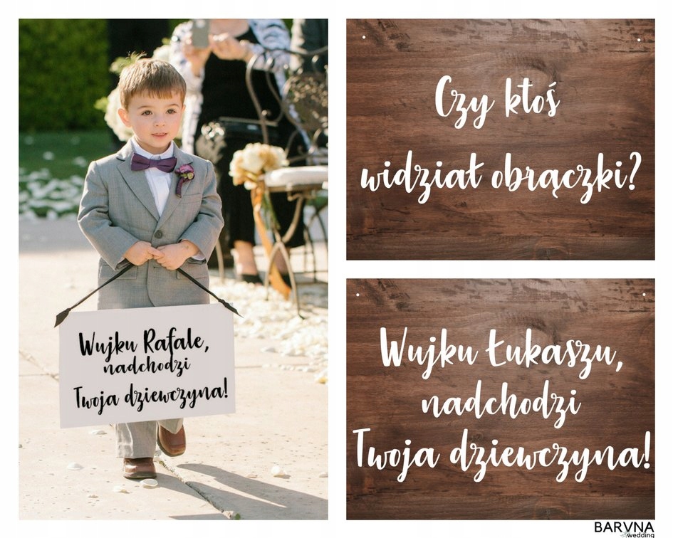 HIT! Tabliczki ślubne dla DZIECI na wejście!NOWOŚĆ