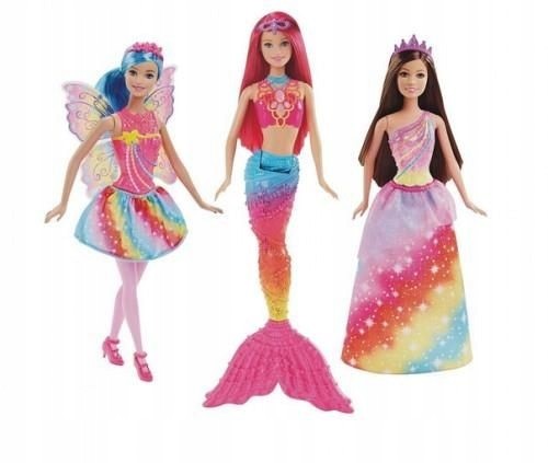 DWV50 BARBIE DREAMTOPIA SYRENKA , WRÓŻKA 3 LALKI