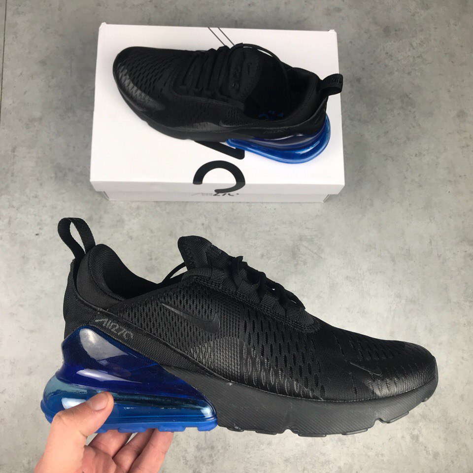 nike air max 270 blue black
