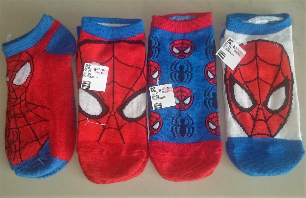 Marvel Spider-Man Boy's skarpety dla dzieci USA