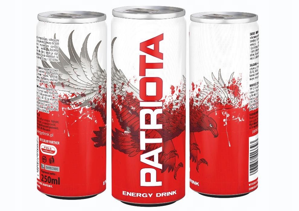 habibi BIAŁO CZERWONE PATRIOTA ENERGY DRINK 3 szt.