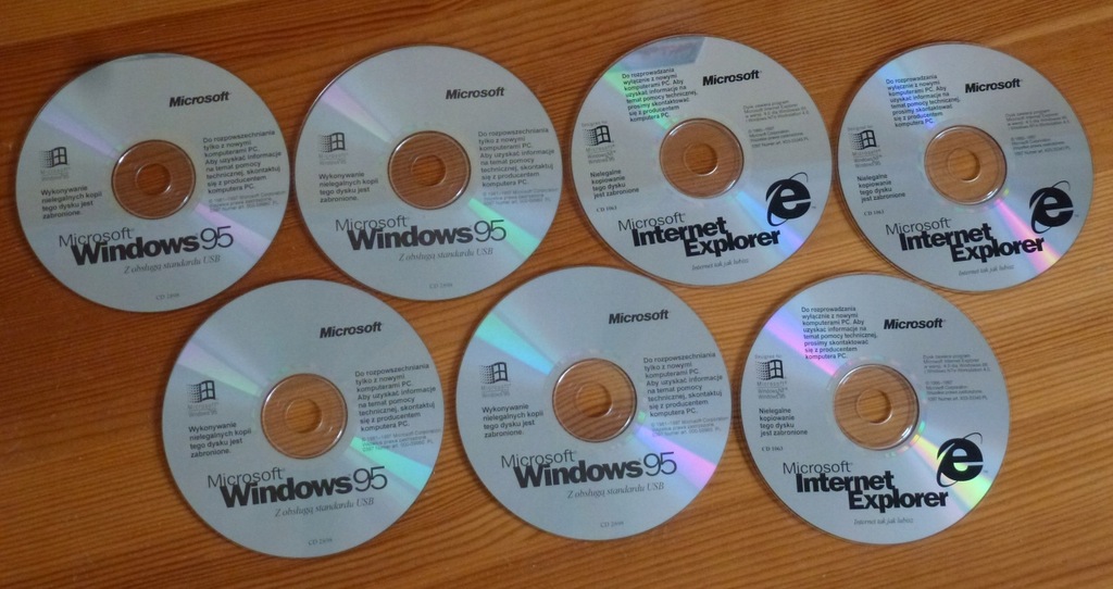 Windows 95 i Internet Explorer - 7 płyt