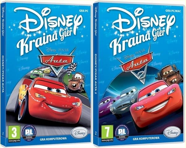 AUTA CARS 1 + 2  PAKIET 2 GRY PC dubbing PL