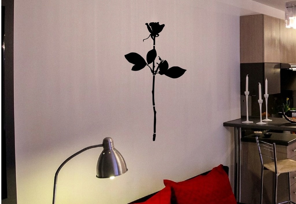 naklejka na ścianę meble RÓŻA 86cm Depeche Mode