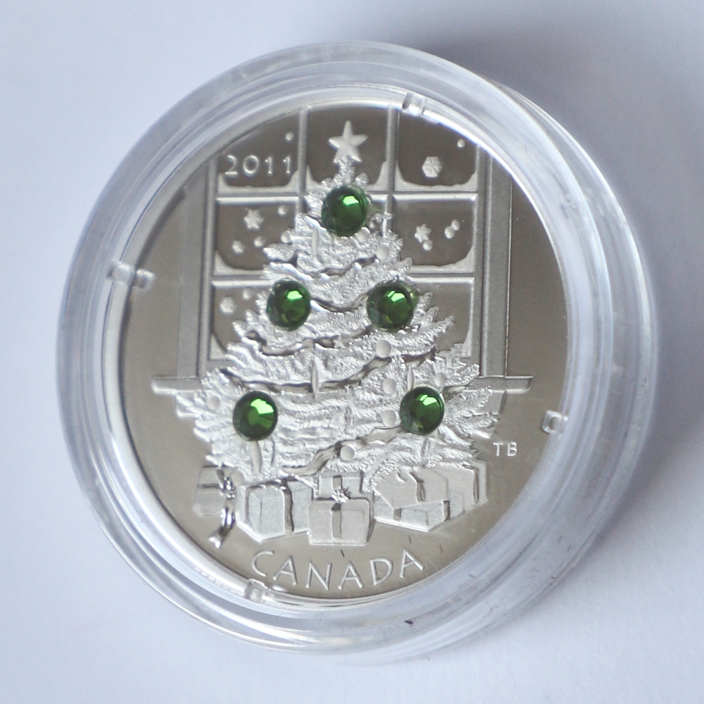 Srebro Ag 999 CHOINKA ŚWIĄTECZNA 20cad 1 oz w etui