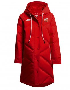 4F kolekcja olimpijska 2018 płaszcz puchowy kurtka