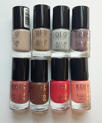 ZESTAW 8 lakierów Kobo Colour Trends