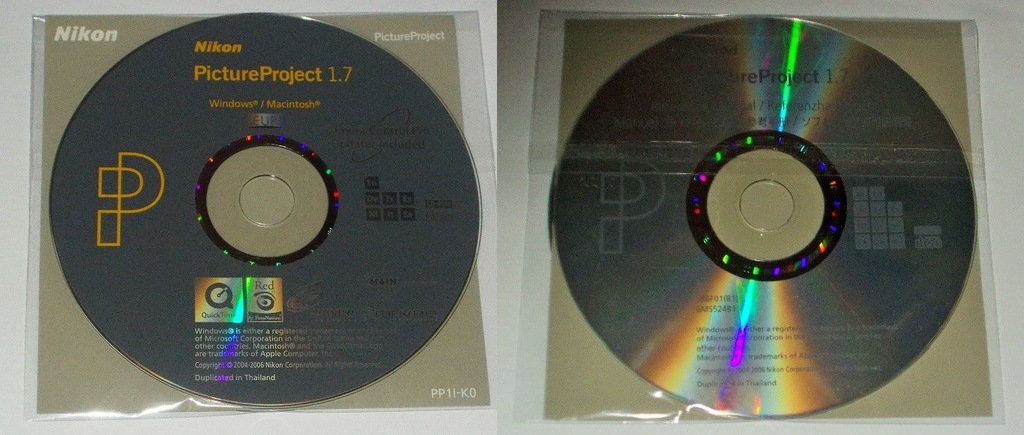 NIKON Picture Project 1.7 CD & Reference CD x2