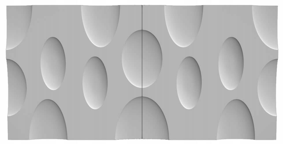 Panele ścienne 3D Loft Design GIPS 04 koła KROPKI