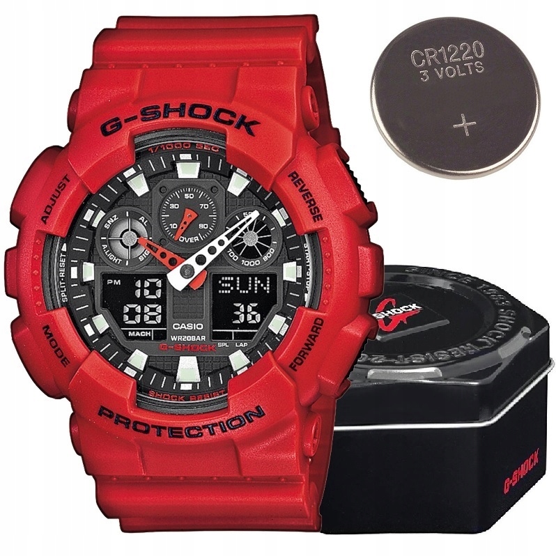 Zegarek Casio G-shock GA-100B-4AER + Bateria Sklep - 7396115769 ...