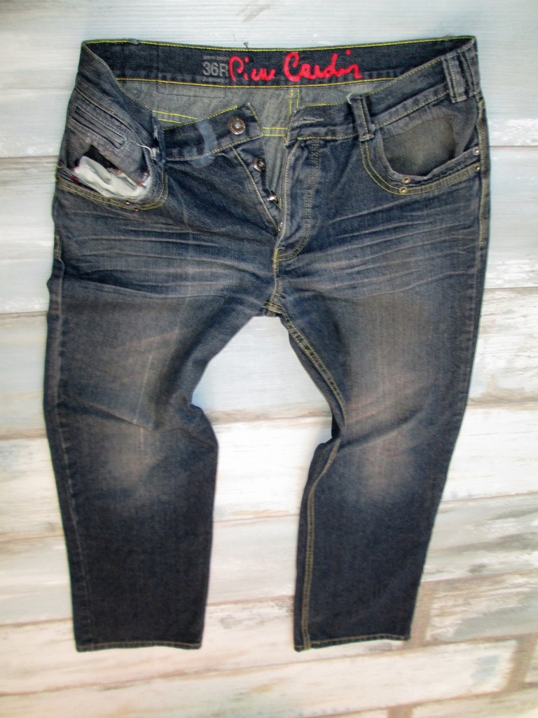 PIERRE CARDIN spodnie jeans męskie DARK W36L32