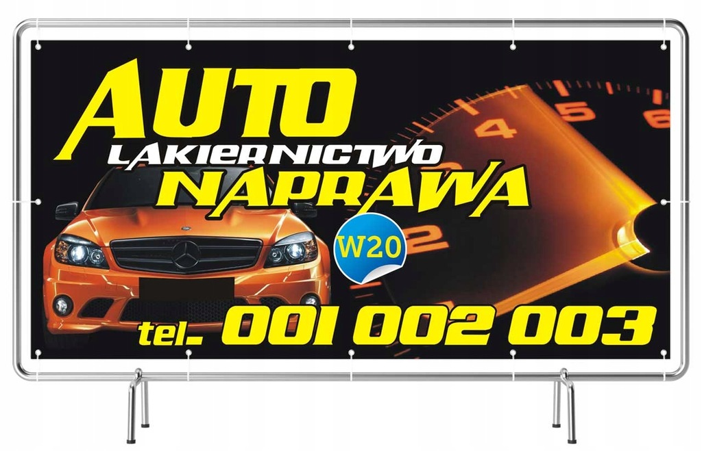 HIT! Solidny Baner reklama 2x1m Auto Lakiernictwo
