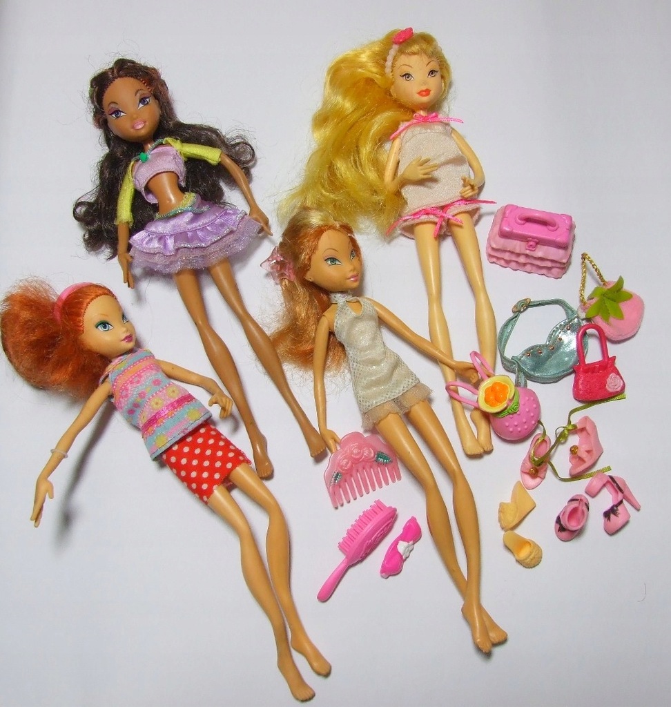 LALKA WINX 4 SZT STELLA, FLORA, LAYLA, BLOOM
