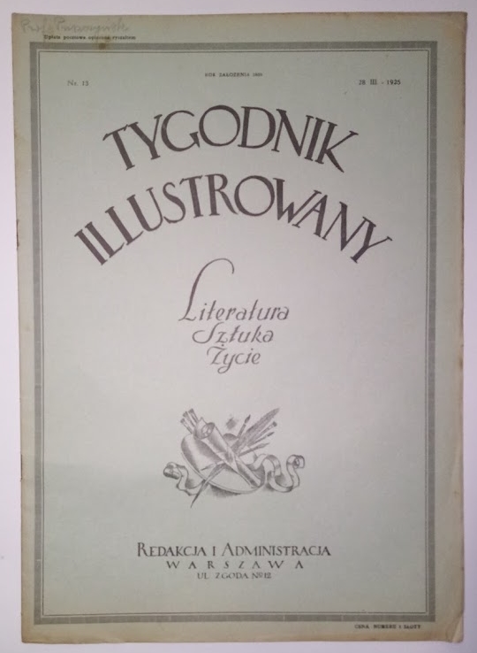 TYGODNIK ILUSTROWANY KASPROWICZ REFORMA ROLNA 1925