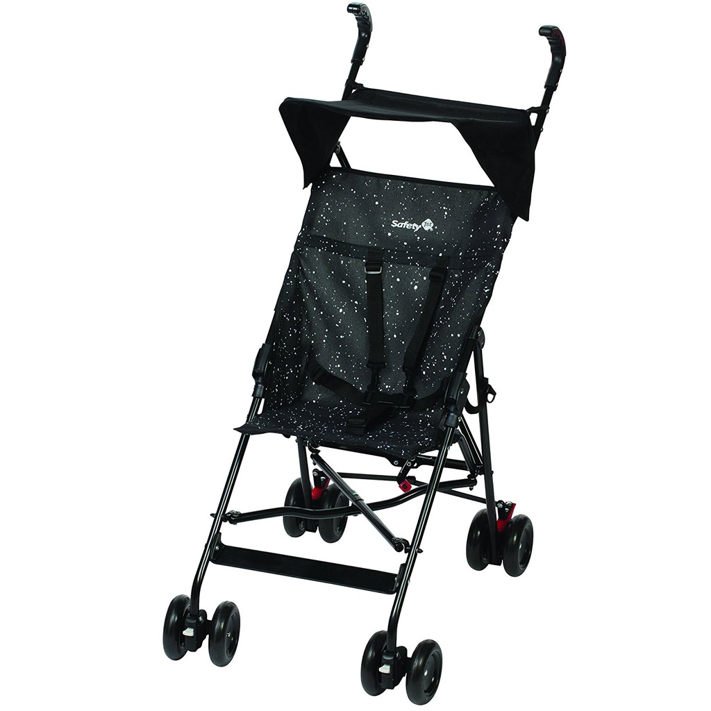 WÓZEK SPACEROWY PARASOLKA SAFETY 1st CZARNY KROPKI