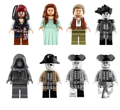 Piraci z Karaibów postacie kompat. z LEGO 8 szt