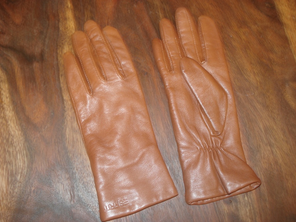 ESPRIT damskie rękawiczki skóra naturalna S