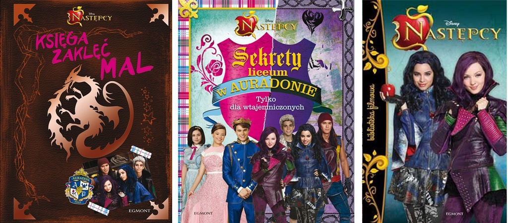 Następcy MAL Księga Zaklęć Pamiętnik Disney 3 szt.