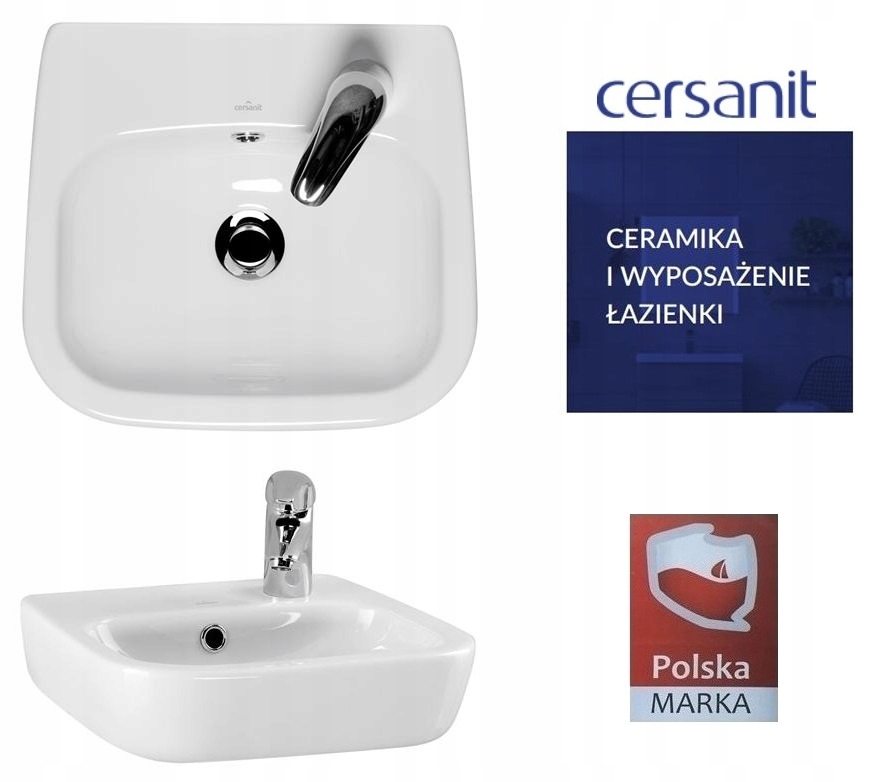 CERSANIT FACILE 40 UMYWALKA CERAMICZNA PRAWA