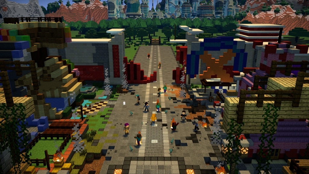 Neo story мод. Minecraft story Mode Episode 2. Мод на город.