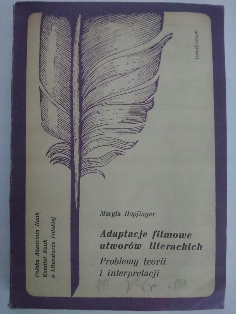 Adaptacje filmowe utworów literackich M. Hopfinger