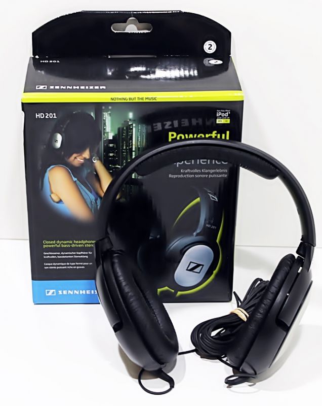 SŁUCHAWKI SENNHEISER HD 201 +PUDEŁKO