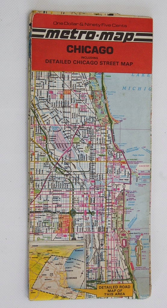 Mapa "Chicago" 1978r.