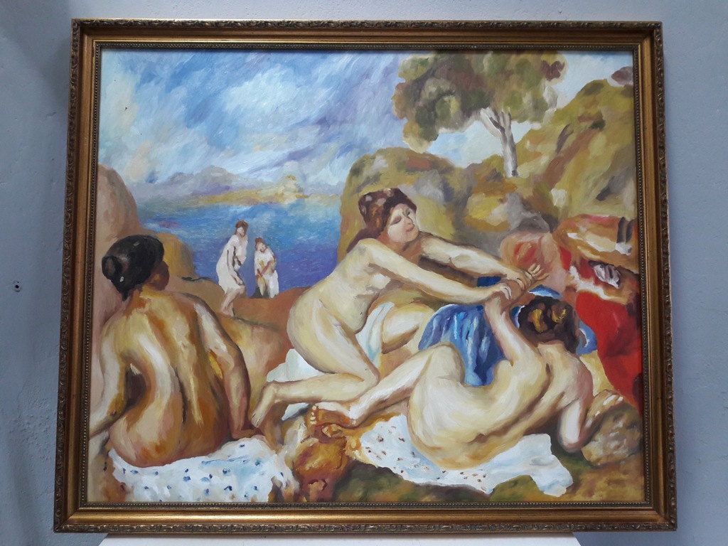 Piękny obraz wg.RENOIR  " Plaża "