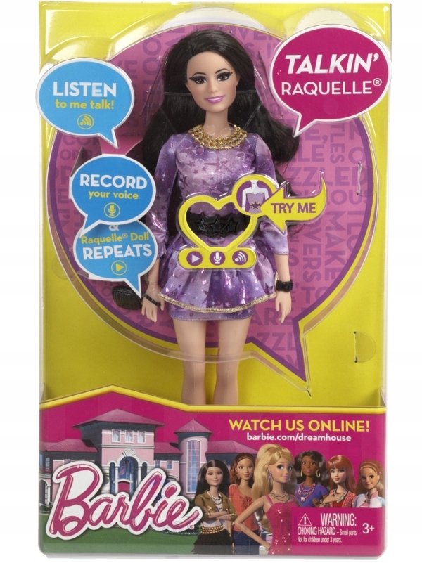 Barbie Raquelle mówiąca z serialu lalka BBX68