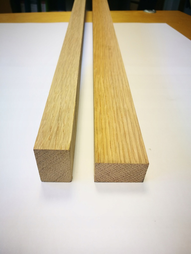 DESKA Dębowa heblowana 15x33 m klasa A