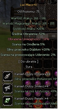 Lwi miecz +8 52sr 20 grota TOP 1 New.ClassicMT2.