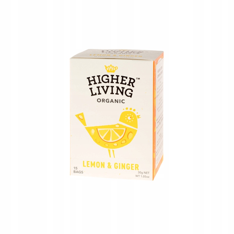 Herbata ziołowa Lemon Ginger 15 saszetek Higher