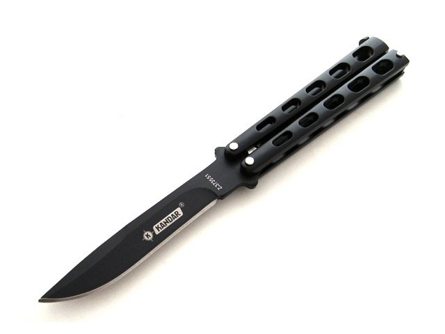 Nóż Motylek Motylkowy Ostry Nitowany Balisong