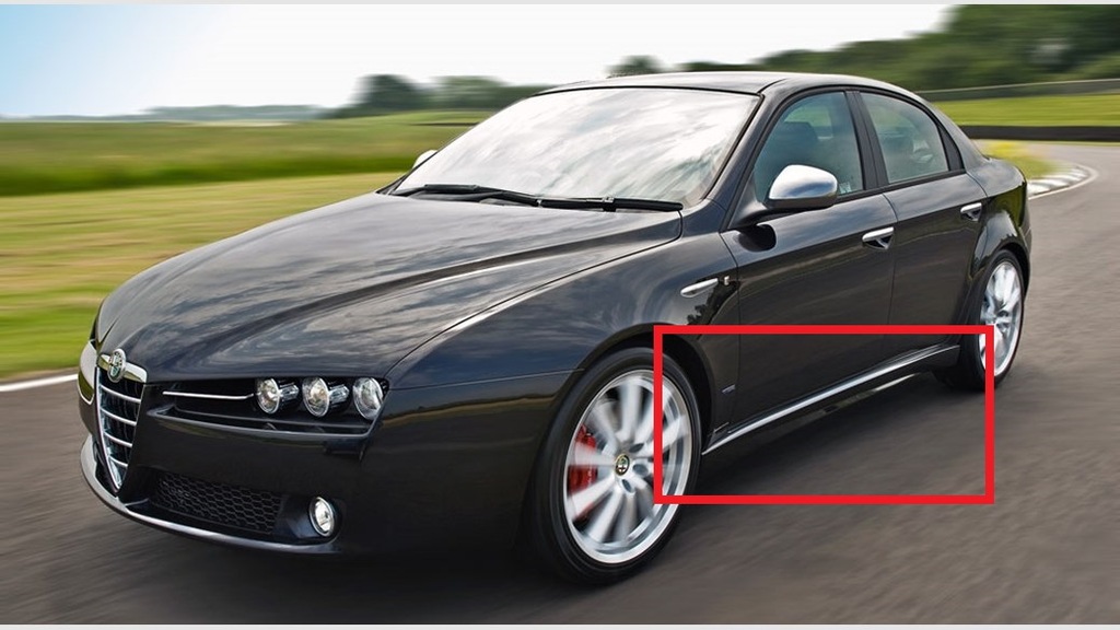 Listwa progowa PRAWA nakładka Alfa 159 TI