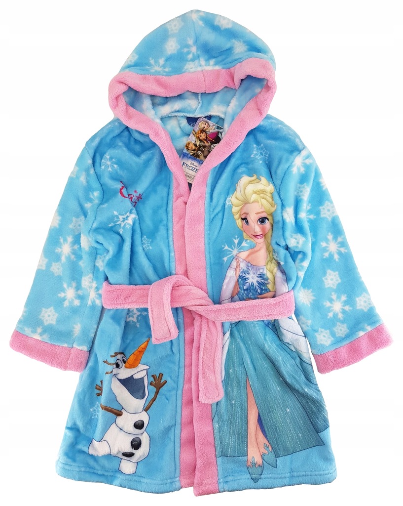 KRAINA LODU FROZEN ELSA SZLAFROK Z KAPTUREM 98/104