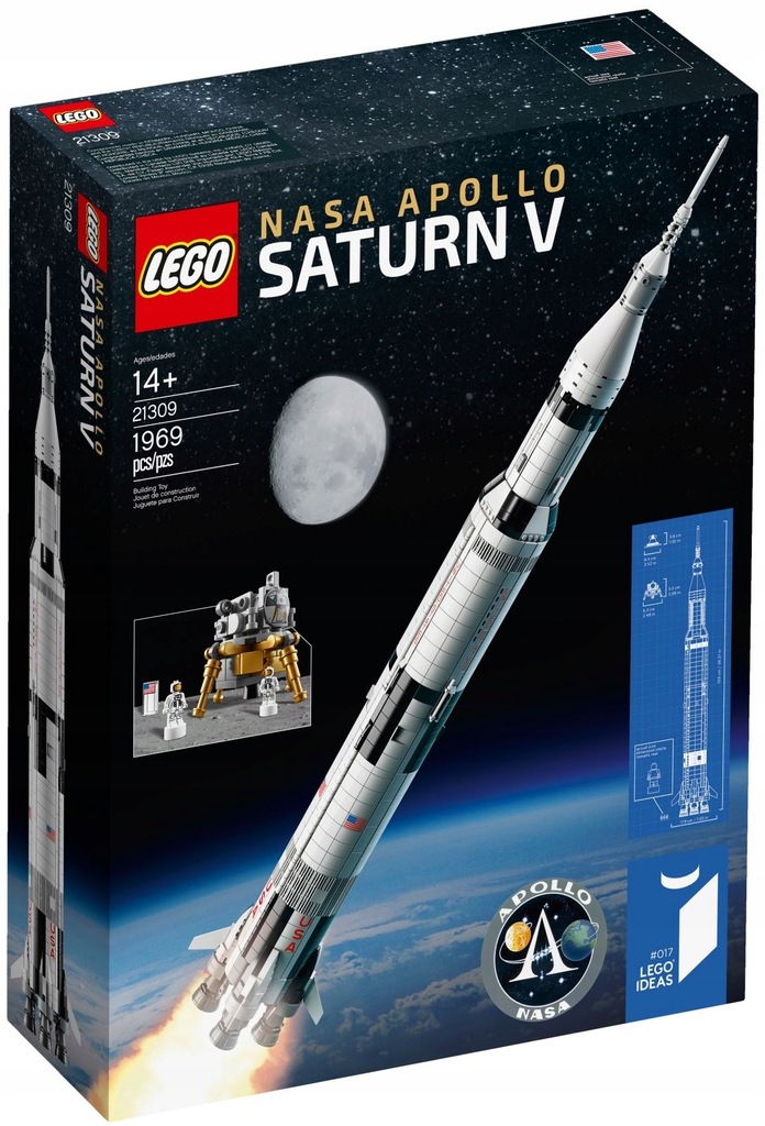 LEGO IDEAS 21309 Rakieta Apollo Saturn V WARSZAWA