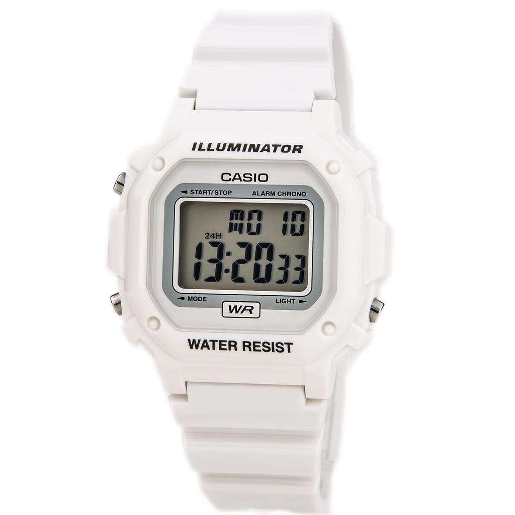 ZEGAREK CASIO F-108WHC ILLUMINATOR BIAŁY KOMUNIA