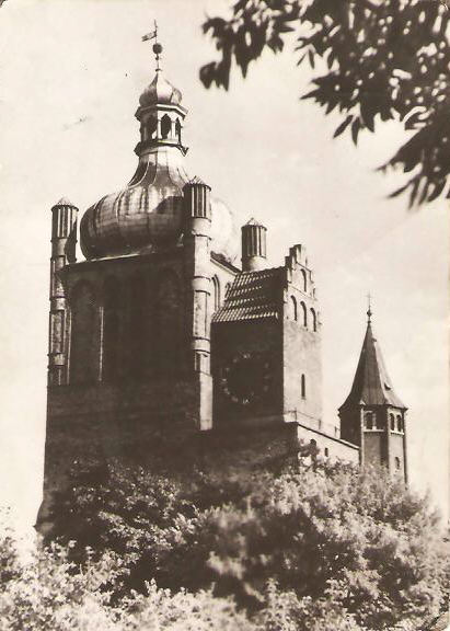 PŁOCK -- WIEŻA ZEGAROWA ZAMKU -- 1956