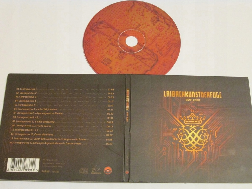 LAIBACH- KUNST DER FUGE BWV 1080 / BACH CD
